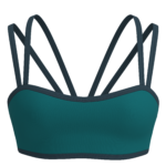 Women's Double Strap Sports Bra with Contrast Binding yoga — custom OEM activewear by New Dong Huang