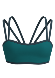 Women's Double Strap Sports Bra with Contrast Binding yoga — custom OEM activewear by New Dong Huang