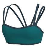 Women's Double Strap Sports Bra with Contrast Binding yoga — custom OEM activewear by New Dong Huang