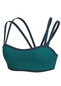 Women's Double Strap Sports Bra with Contrast Binding yoga — custom OEM activewear by New Dong Huang