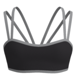 Women's Double Strap Sports Bra with Contrast Binding yoga — custom OEM activewear by New Dong Huang