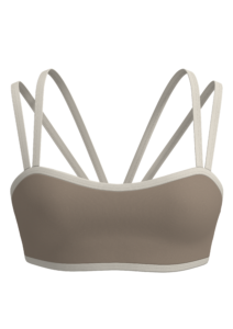 Women's Double Strap Sports Bra with Contrast Binding yoga — custom OEM activewear by New Dong Huang