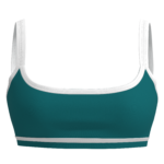 Women's Medium Support Sports Bra with Contrast Binding running — custom OEM activewear by New...