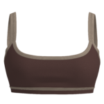 Women's Medium Support Sports Bra with Contrast Binding running — custom OEM activewear by New...