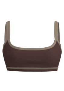 Women's Medium Support Sports Bra with Contrast Binding running — custom OEM activewear by New...