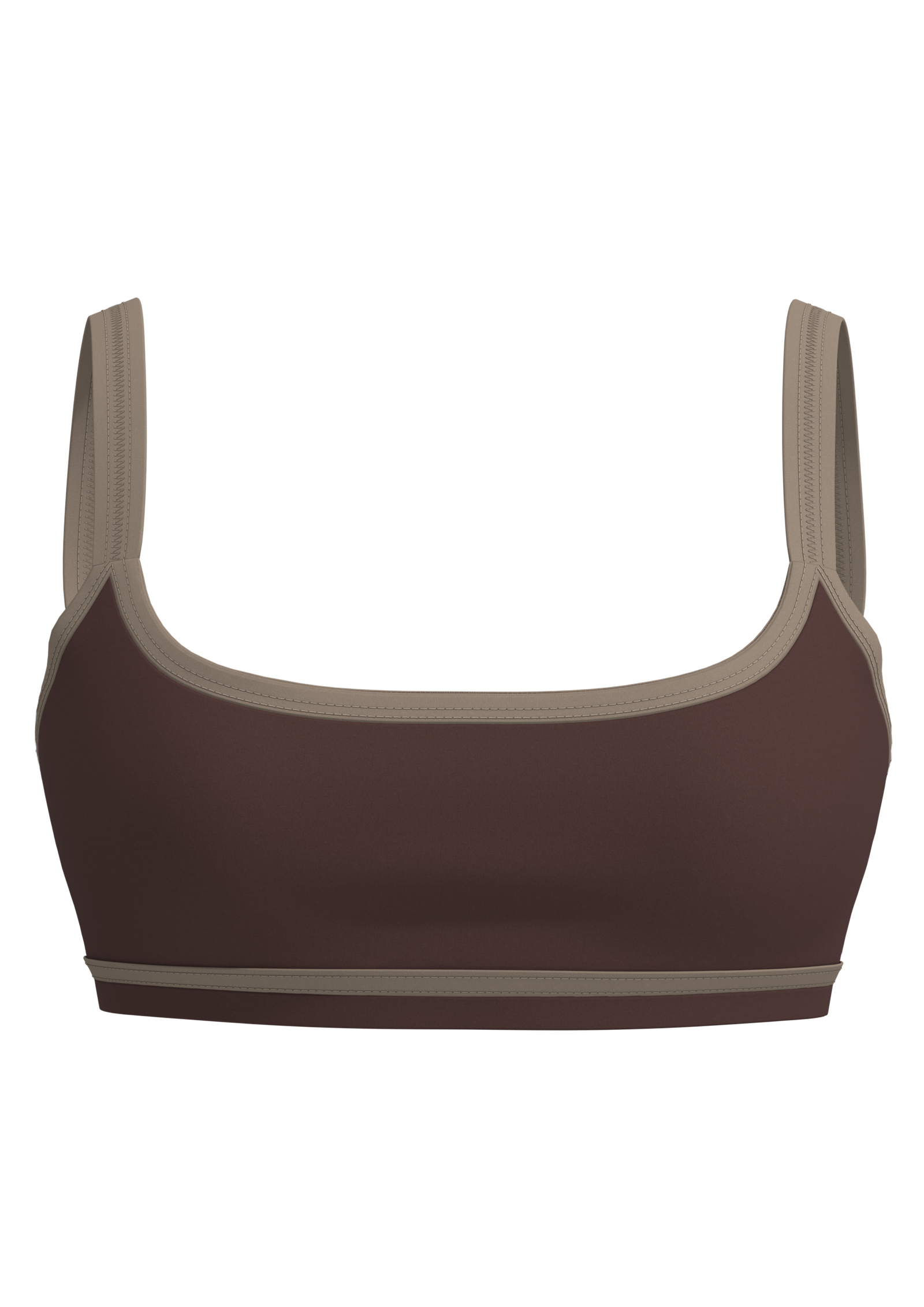 Women's Medium Support Sports Bra with Contrast Binding running — custom OEM activewear by New...