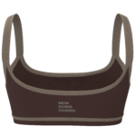 Women's Medium Support Sports Bra with Contrast Binding running — custom OEM activewear by New...