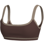 Women's Medium Support Sports Bra with Contrast Binding running — custom OEM activewear by New...