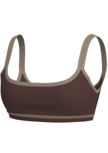 Women's Medium Support Sports Bra with Contrast Binding running — custom OEM activewear by New...