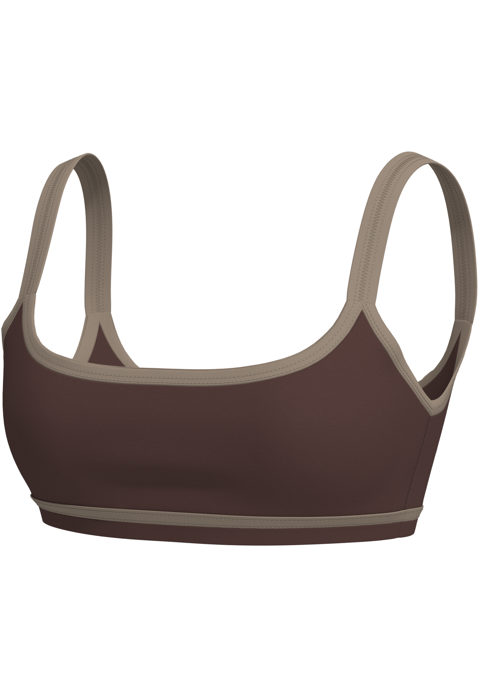 Women's Medium Support Sports Bra with Contrast Binding running — custom OEM activewear by New...