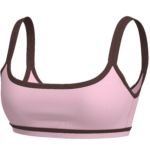 Women's Medium Support Sports Bra with Contrast Binding running — custom OEM activewear by New...