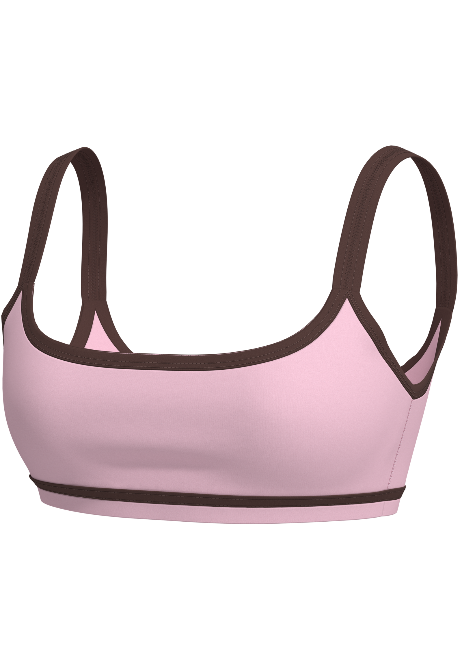 Women's Medium Support Sports Bra with Contrast Binding running — custom OEM activewear by New...