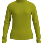 Women's Half-Zip Thermal Running Top with Thumbholes outdoor — custom OEM activewear by New Dong...