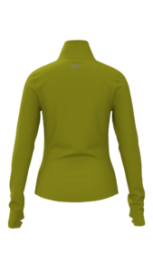 Women's Half-Zip Thermal Running Top with Thumbholes outdoor — custom OEM activewear by New Dong...