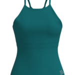 Women's High Neck Cami Tank Top with Cross yoga — custom OEM activewear by New Dong Huang