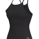 Women's High Neck Cami Tank Top with Cross yoga — custom OEM activewear by New Dong Huang