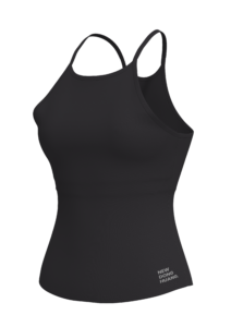 Women's High Neck Cami Tank Top with Cross yoga — custom OEM activewear by New Dong Huang