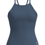 Women's High Neck Cami Tank Top with Cross yoga — custom OEM activewear by New Dong Huang