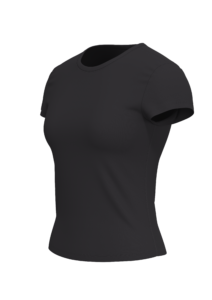 Women's Fitted Crew Neck Athletic T-Shirt running — custom OEM activewear by New Dong Huang