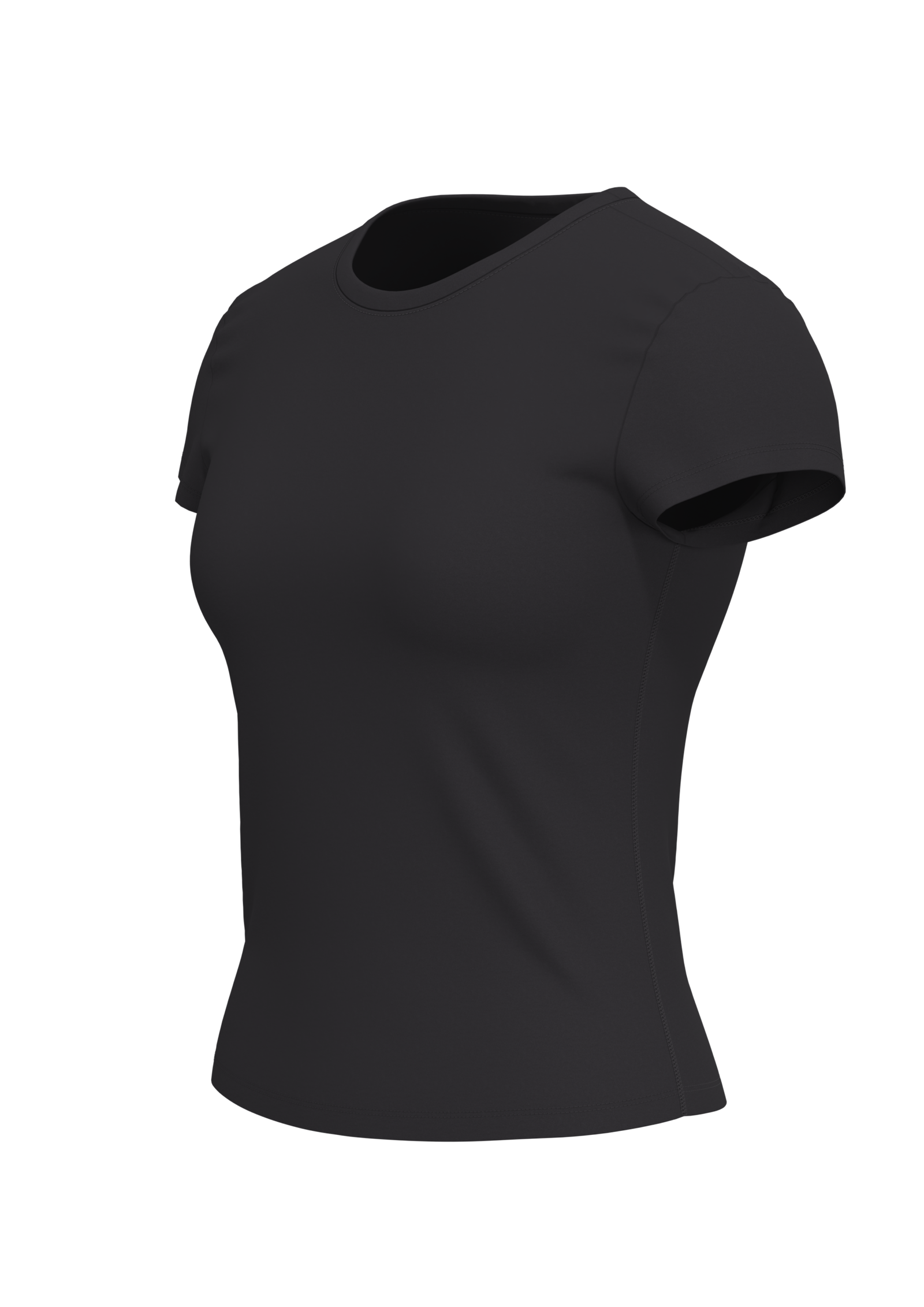 Women's Fitted Crew Neck Athletic T-Shirt running — custom OEM activewear by New Dong Huang