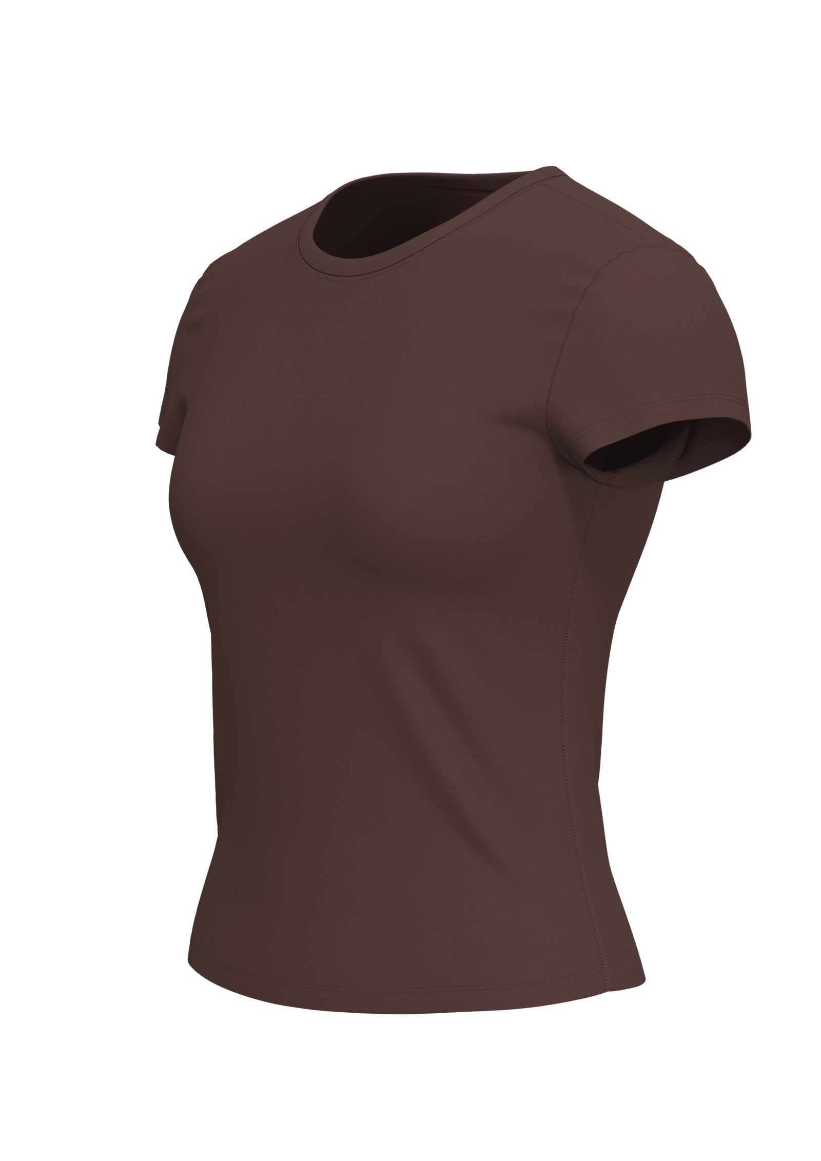 Women's Fitted Crew Neck Athletic T-Shirt running — custom OEM activewear by New Dong Huang