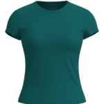 Women's Fitted Crew Neck Athletic T-Shirt running — custom OEM activewear by New Dong Huang