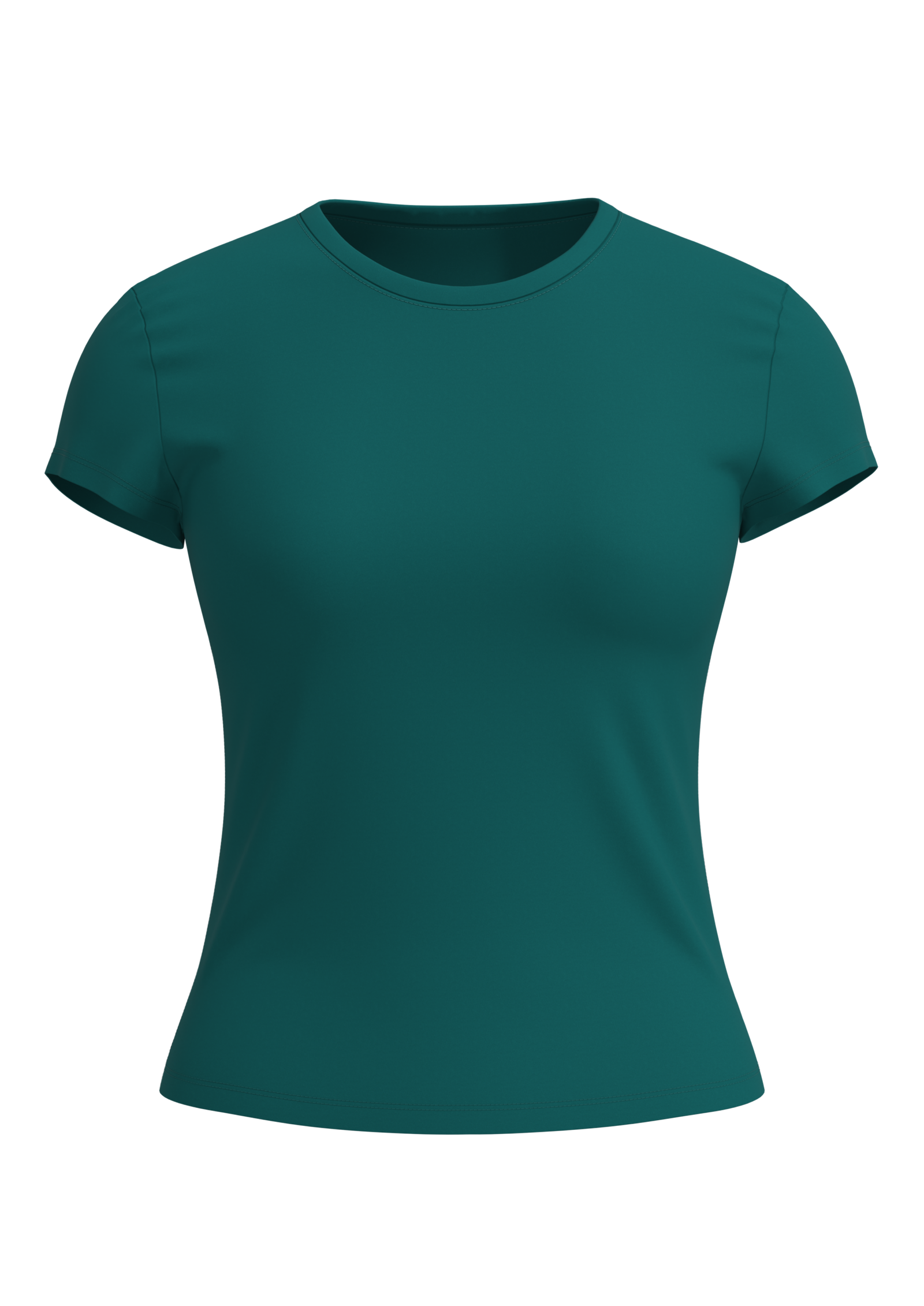 Women's Fitted Crew Neck Athletic T-Shirt running — custom OEM activewear by New Dong Huang