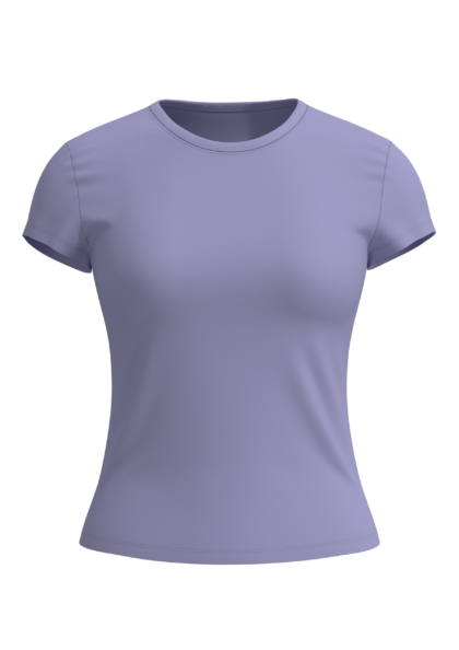 Women's Fitted Crew Neck Athletic T-Shirt running — custom OEM activewear by New Dong Huang