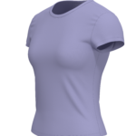 Women's Fitted Crew Neck Athletic T-Shirt running — custom OEM activewear by New Dong Huang