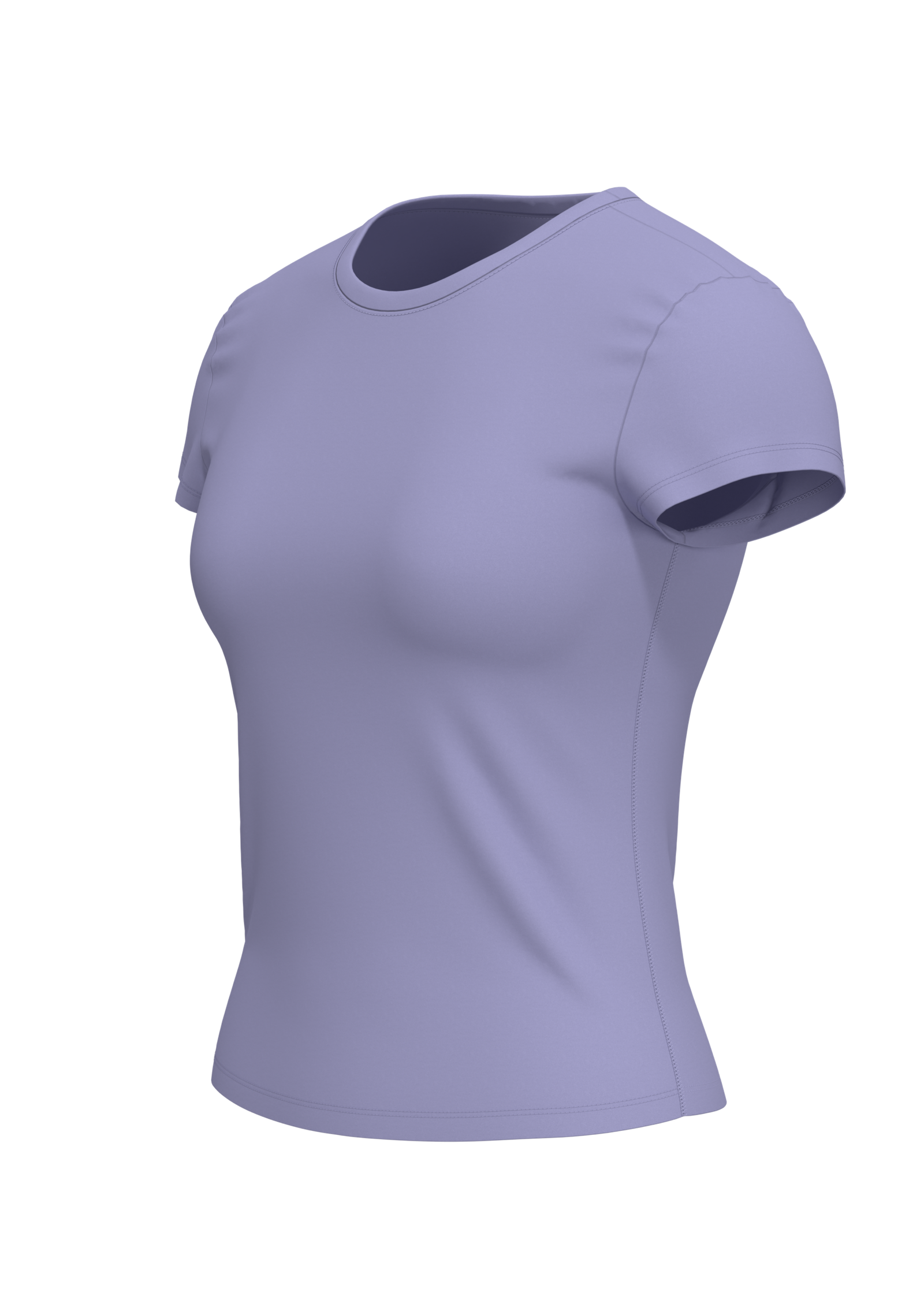 Women's Fitted Crew Neck Athletic T-Shirt running — custom OEM activewear by New Dong Huang