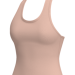 Women's Racerback Tank Top with Built-In Bra yoga — custom OEM activewear by New Dong Huang