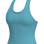 Women's Racerback Tank Top with Built-In Bra yoga — custom OEM activewear by New Dong Huang
