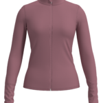Women's Full Zip Athletic Jacket with Thumbholes running — custom OEM activewear by New Dong Huang