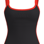 Women's Contrast Trim Cami Tank Top with Built-In Bra yoga — custom OEM activewear by New Dong Huang