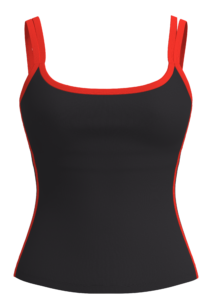 Women's Contrast Trim Cami Tank Top with Built-In Bra yoga — custom OEM activewear by New Dong Huang