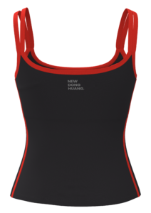 Women's Contrast Trim Cami Tank Top with Built-In Bra yoga — custom OEM activewear by New Dong Huang