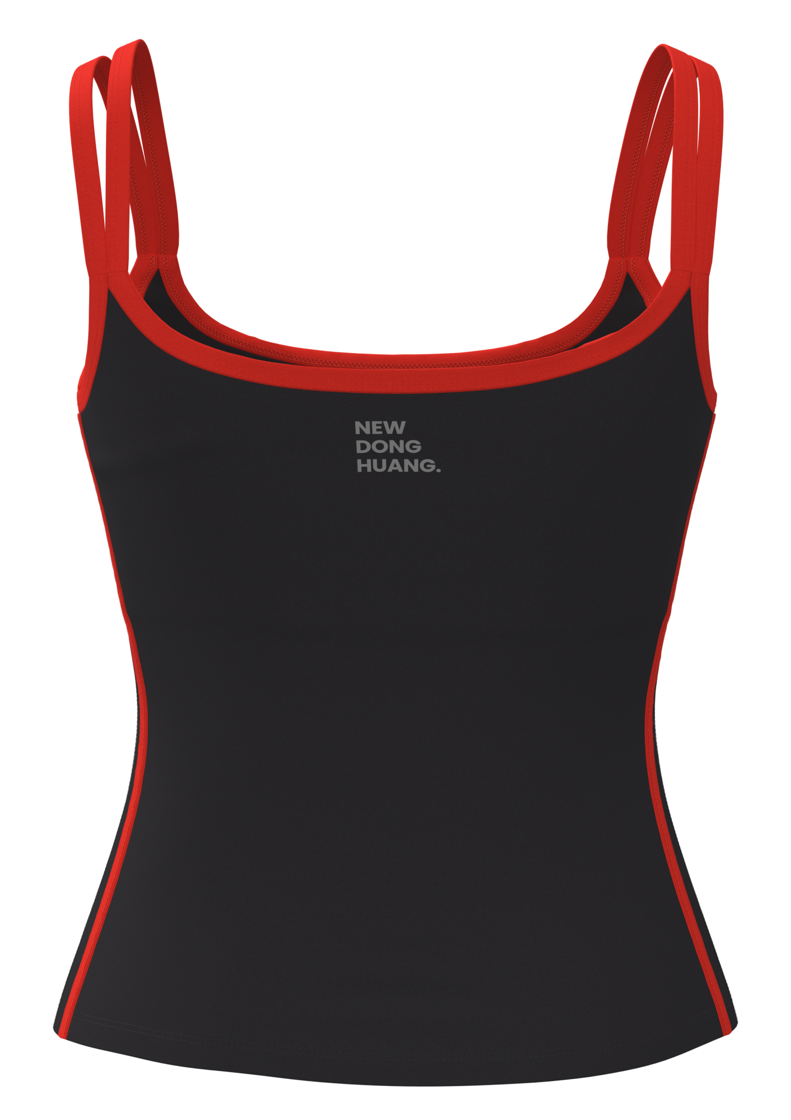 Women's Contrast Trim Cami Tank Top with Built-In Bra yoga — custom OEM activewear by New Dong Huang