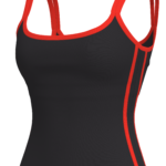 Women's Contrast Trim Cami Tank Top with Built-In Bra yoga — custom OEM activewear by New Dong Huang