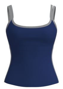 Women's Contrast Trim Cami Tank Top with Built-In Bra yoga — custom OEM activewear by New Dong Huang