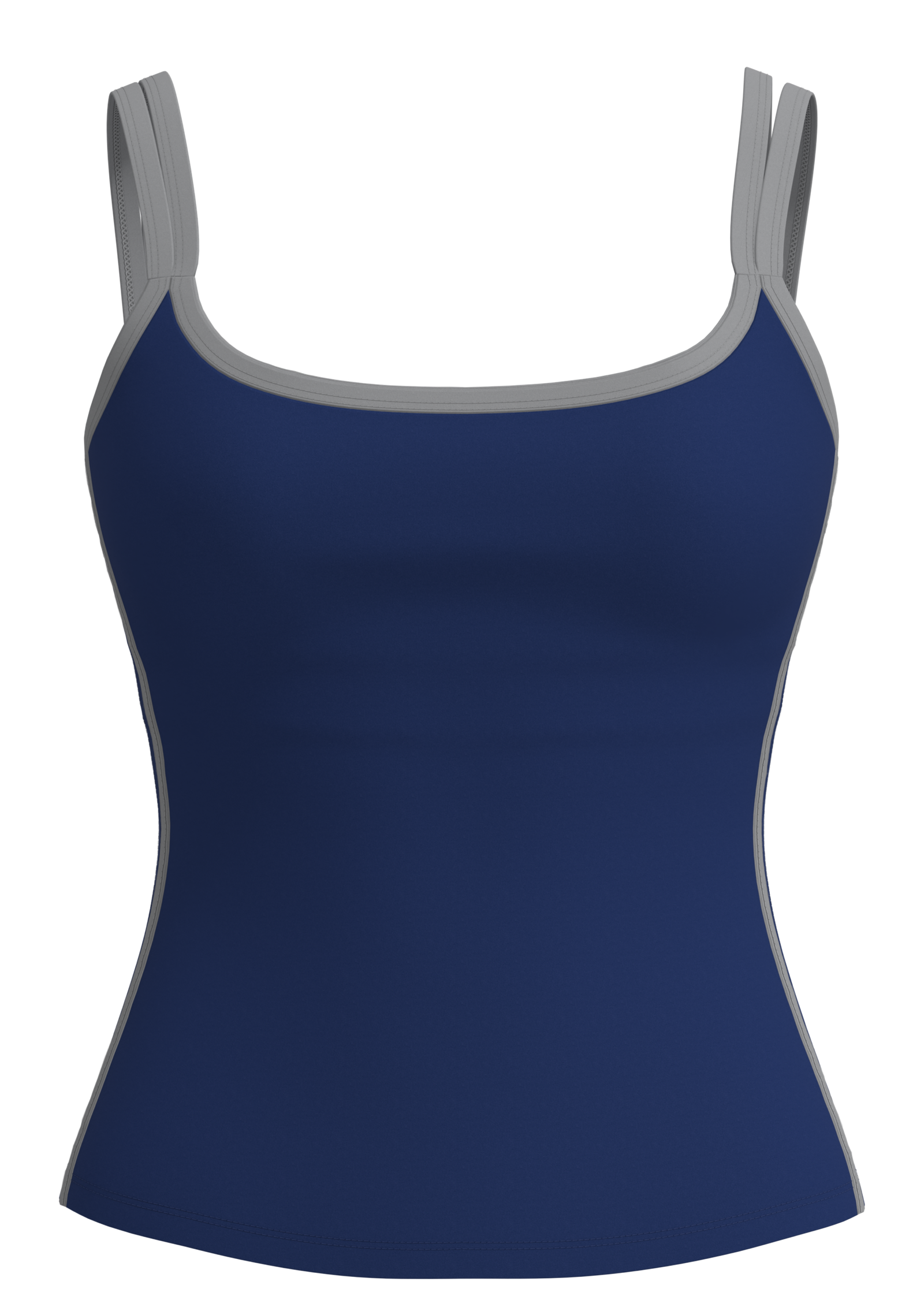Women's Contrast Trim Cami Tank Top with Built-In Bra yoga — custom OEM activewear by New Dong Huang
