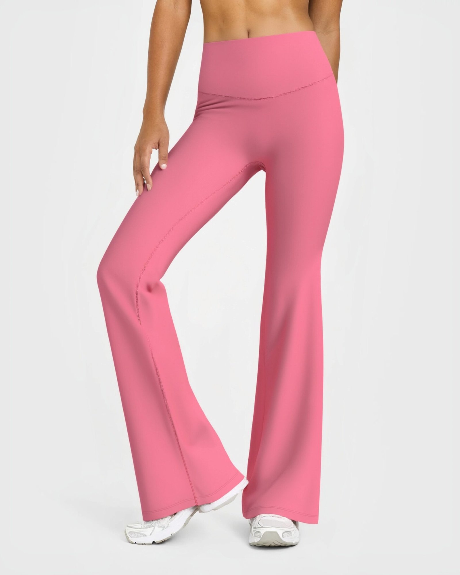 Women's High-Waisted Flare Yoga Pants yoga — custom OEM activewear by New Dong Huang