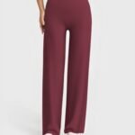 Women's High-Waisted Wide Leg Pants yoga — custom OEM activewear by New Dong Huang
