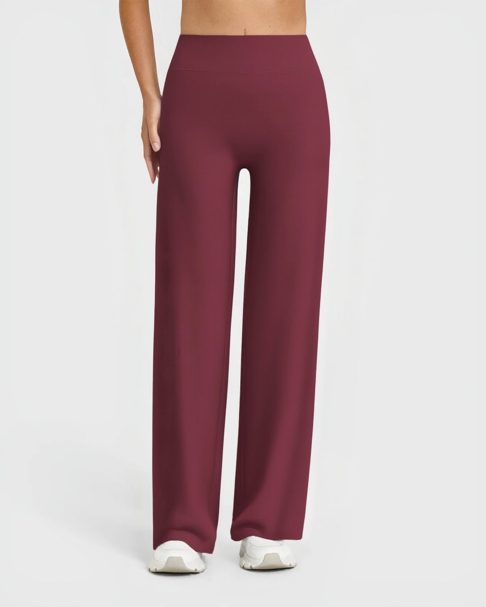 Women's High-Waisted Wide Leg Pants yoga — custom OEM activewear by New Dong Huang