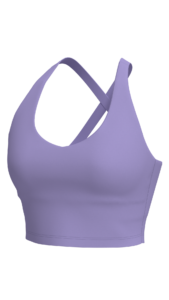 Women's Racerback Crop Tank with Built-In Bra yoga — custom OEM activewear by New Dong Huang