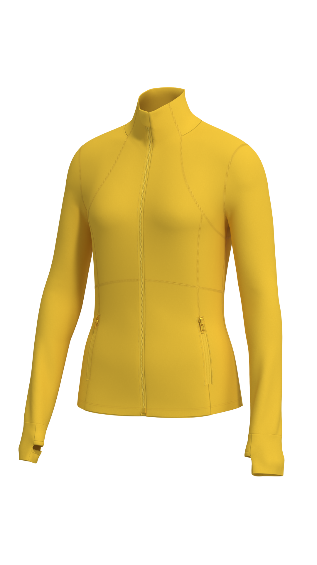 Women's Full Zip Athletic Jacket with Thumbholes and Pockets outdoor — custom OEM activewear by...