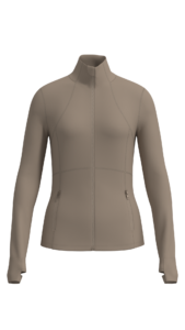 Women's Full Zip Athletic Jacket with Thumbholes and Pockets outdoor — custom OEM activewear by...