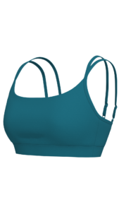 Women's Y-Back Sports Bra with Scoop Neckline yoga — custom OEM activewear by New Dong Huang