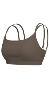 Women's Y-Back Sports Bra with Scoop Neckline yoga — custom OEM activewear by New Dong Huang