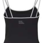 Women's Double Strap Cami Tank Top with Contrast Binding running — custom OEM activewear by New...