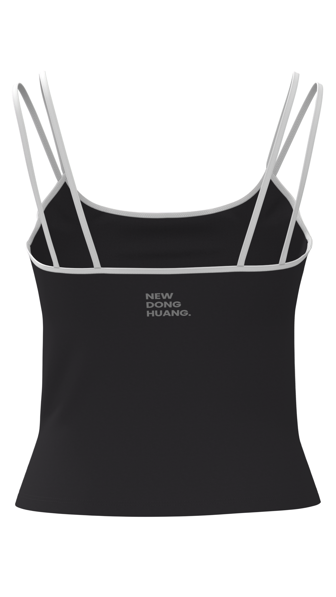 Women's Double Strap Cami Tank Top with Contrast Binding running — custom OEM activewear by New...